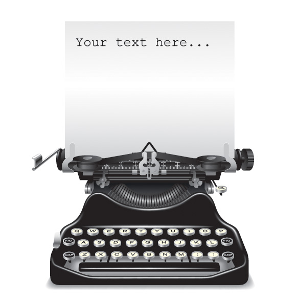 free clipart vintage typewriter - photo #31