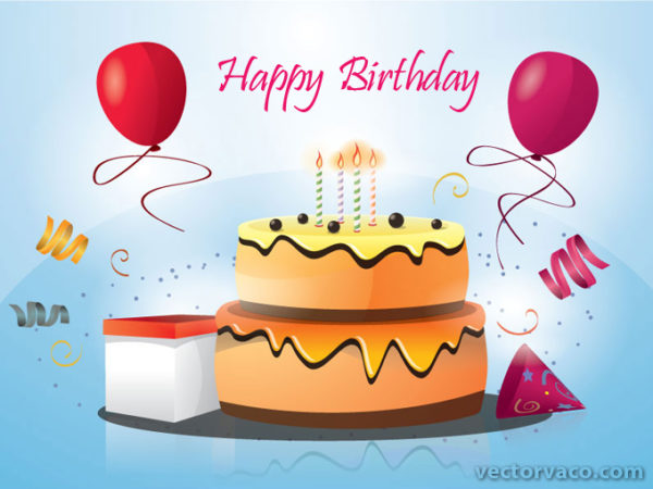 Birthday-Cake-Vector-12002-600x450 豪華なバースデーケーキのベクターイラスト素材