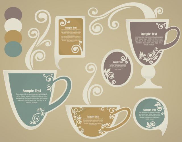 カフェのメニュー作りに役立ちような無料のcoffeeベクターイラスト素材 All Free Clipart