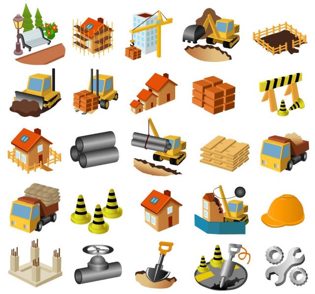 建築現場にまつわる無料ベクタークリップアート素材 All Free Clipart