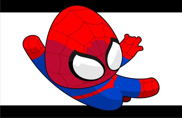 無料印刷可能簡単 スパイダーマン イラスト かわいい ディズニー帝国