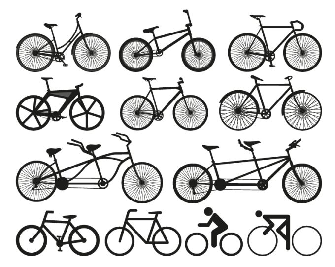 新鮮なシルエット 自転車 イラスト 無料 動物ゾーン