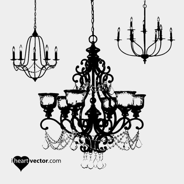 iheartvector chandelier pack