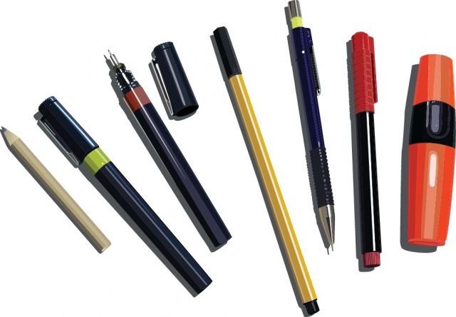 リアルなペン 鉛筆 シャーペン サインペン マジックなど の無料ベクタークリップアート素材 All Free Clipart