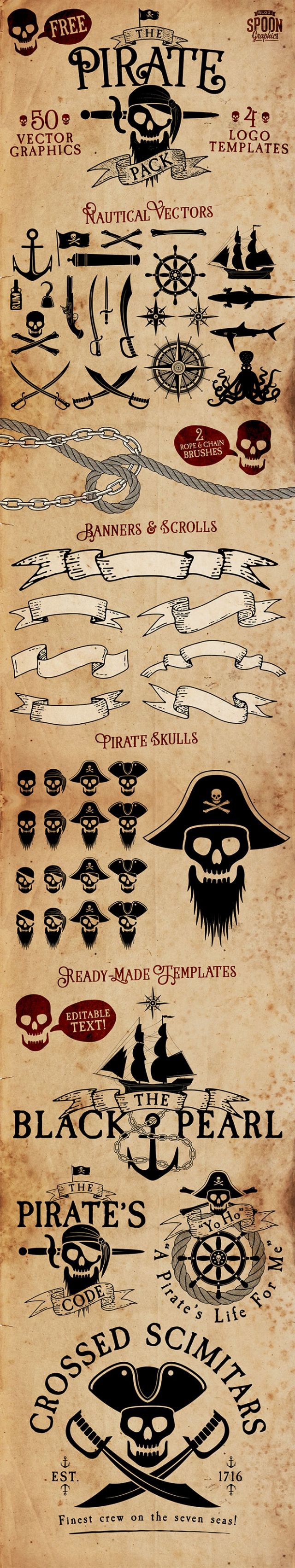 海賊をテーマにしたfreeベクターイラスト素材集 All Free Clipart