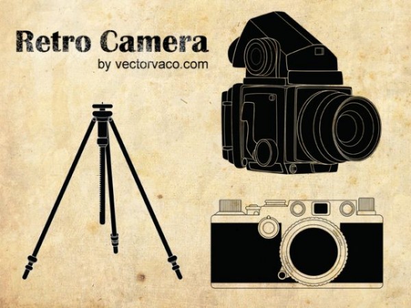retro-camera-vector-12027-large-600x450 レトロなカメラと三脚の無料ベクターイラスト素材
